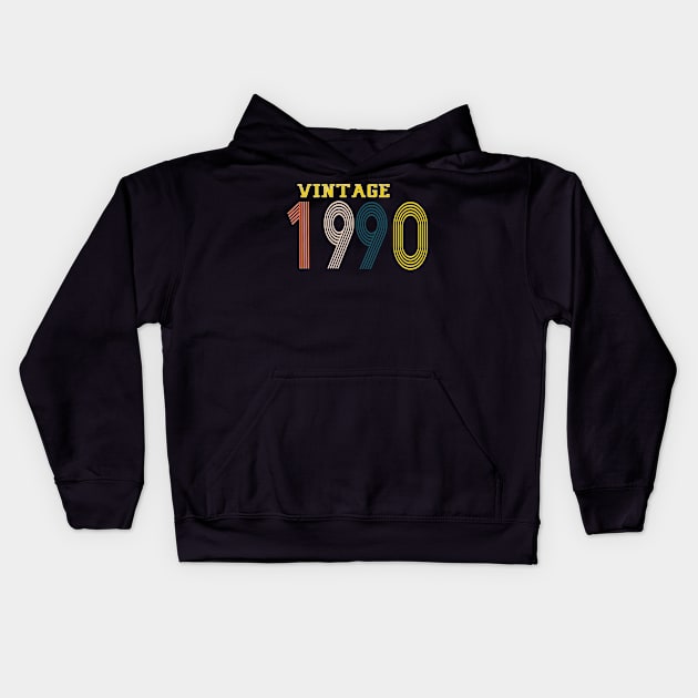 1990 Kids Hoodie by Yoda